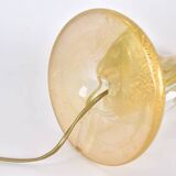 Vintage Murano glass table lamp with gold glitter