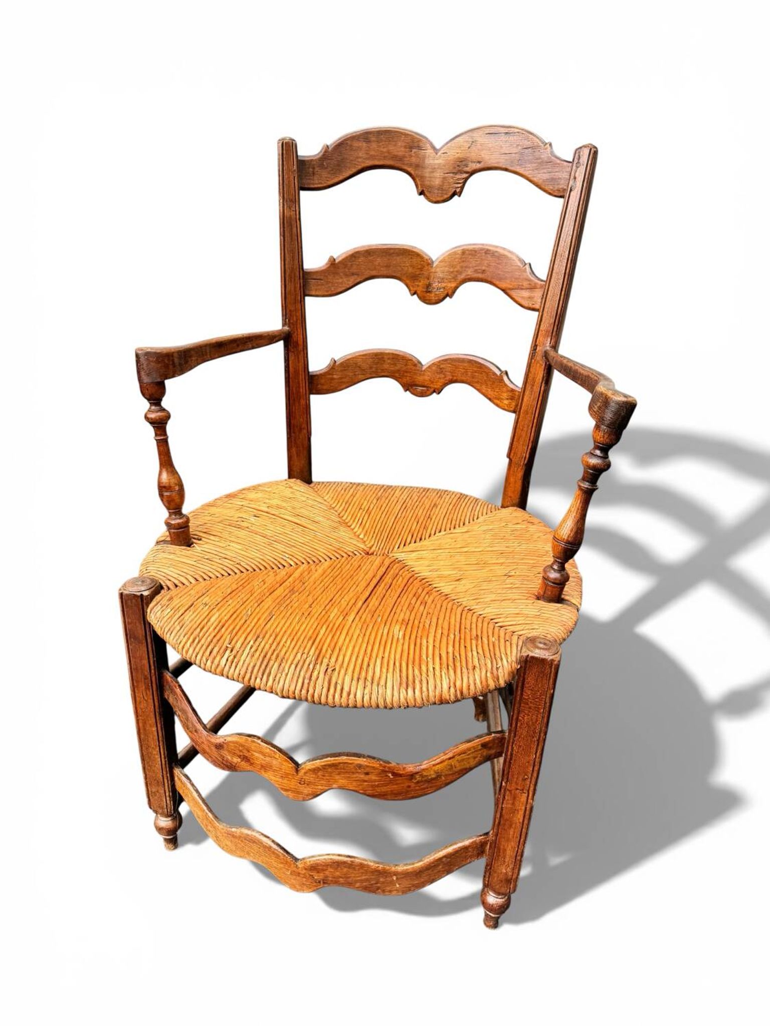Fauteuil provençal ancien 18-19eme mobilier régional