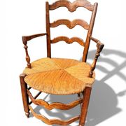 Fauteuil provençal ancien 18-19eme mobilier régional