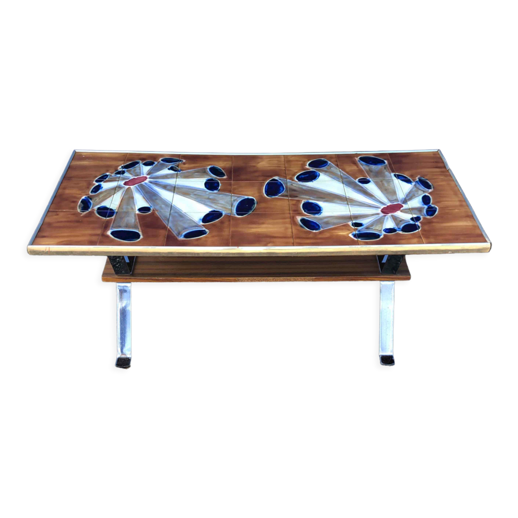 Vintage ceramic coffee table 60s