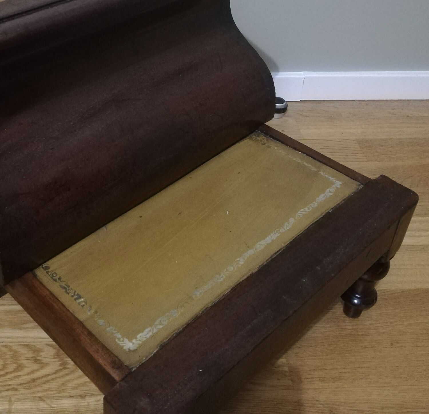 Old mahogany bookcase