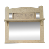 Patinated trumeau mirror