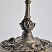 Pair of old gilded bronze candle holders