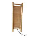 For sale table lamp entirely handcrafted in bamboo from the 90s