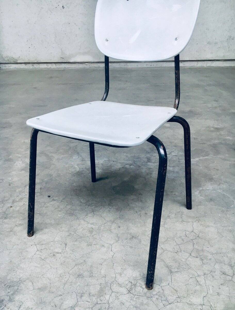 Industrial Dutch Stacking Chairs, 1960s, Set of 10