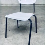 Industrial Dutch Stacking Chairs, 1960s, Set of 10