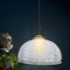 Vintage Clichy White Glass Pendant Lampshade