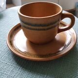 4 cups and saucers sarreguemine