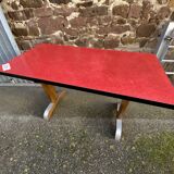 Art deco bistro coffee table covered in formica 1950