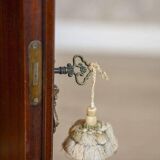 Vintage Two-Leaf Cabinet with Marble Top, 1940s