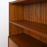 Scandinavian bookcase with bar compartment