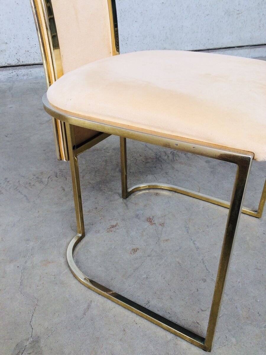 Hollywood Regency dining chairs from Belgo Chrom, 1970s, set of 8.