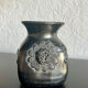 Mexican artisanal vase - Dona Rosa - Black Clay Oaxaca