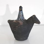 Cheval et son cavalier en ceramique de Lars bergsten