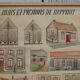 Antique painting of walls and picnons of report handmade garden