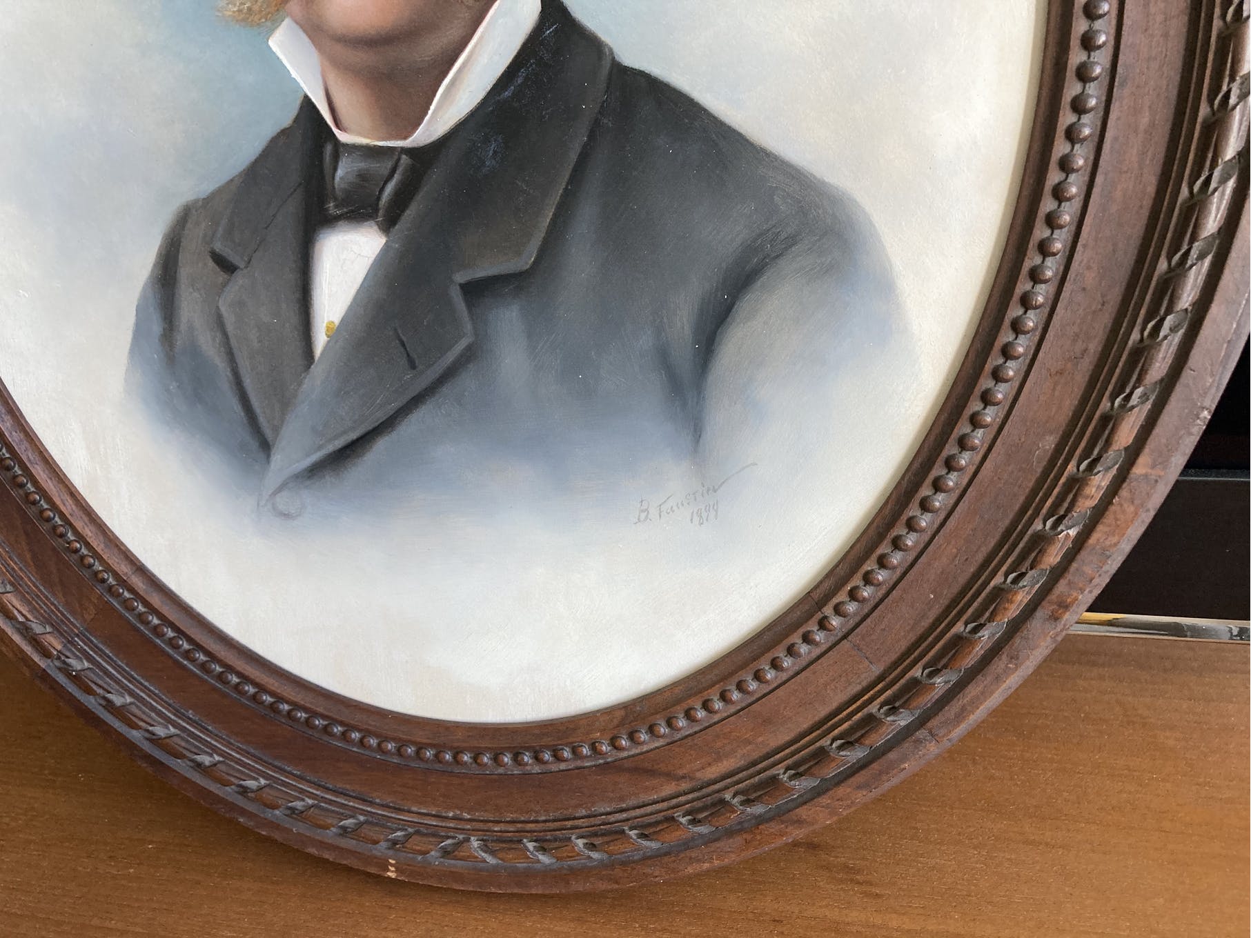 Old portrait painting