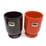 4 Franco Pozzi glasses/mazagrans • Bistrot series by Ambroglio Pozzi • 1970