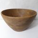 Large turned wooden salad bowl