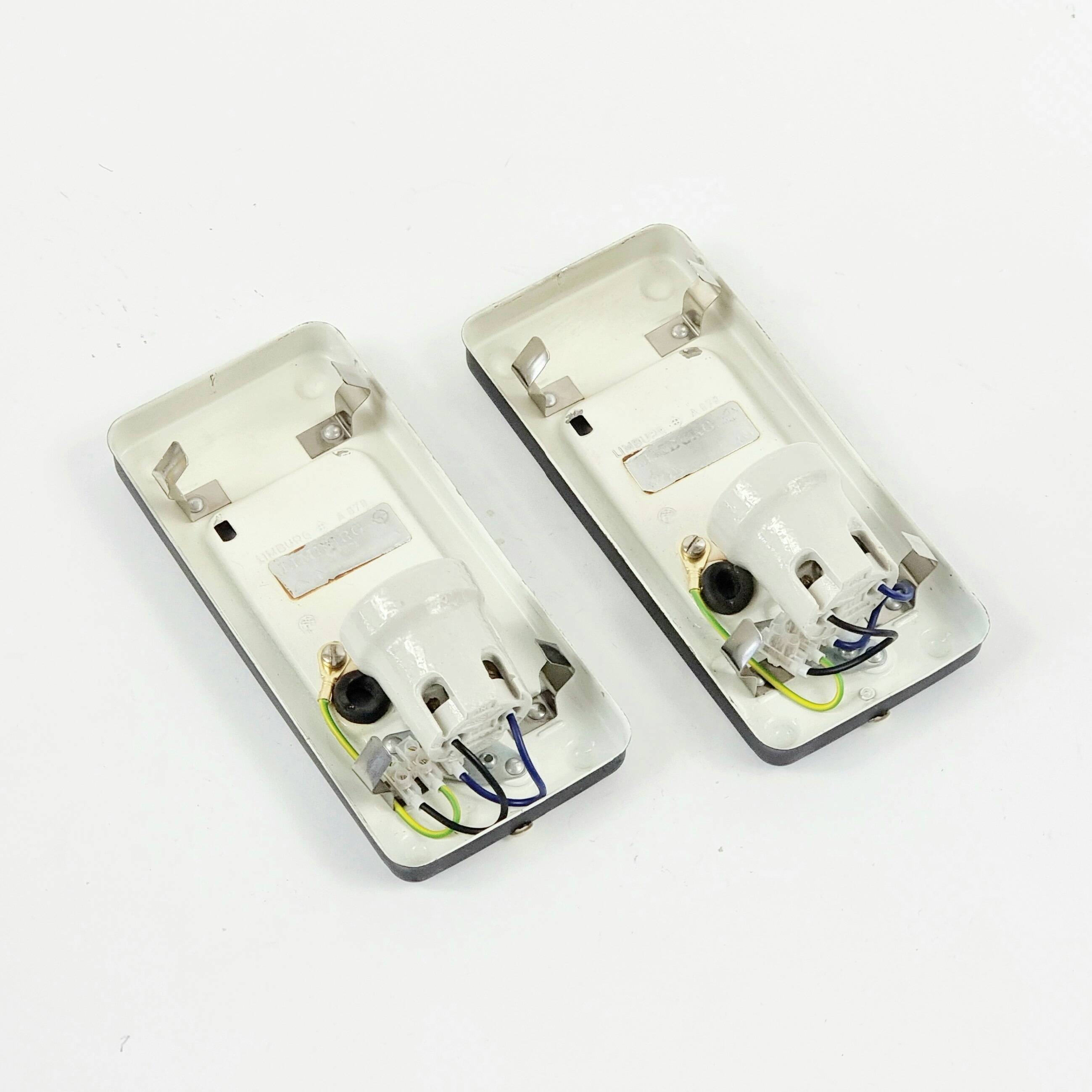 Pair of Mid-Century Modern Glass Wall Lights from Limburg, Germany, 1960s