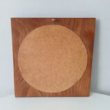 Vintage mirror in carved solid wood, 35 cm