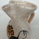 Vase Vallauris vintage ane aux fleurs