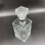 Vintage, whisky decanter, bottle, pitcher, cork, diamond décor, vegetable, 1960s, 1970s, Italy