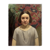 Portrait of a young woman from the 1930s.