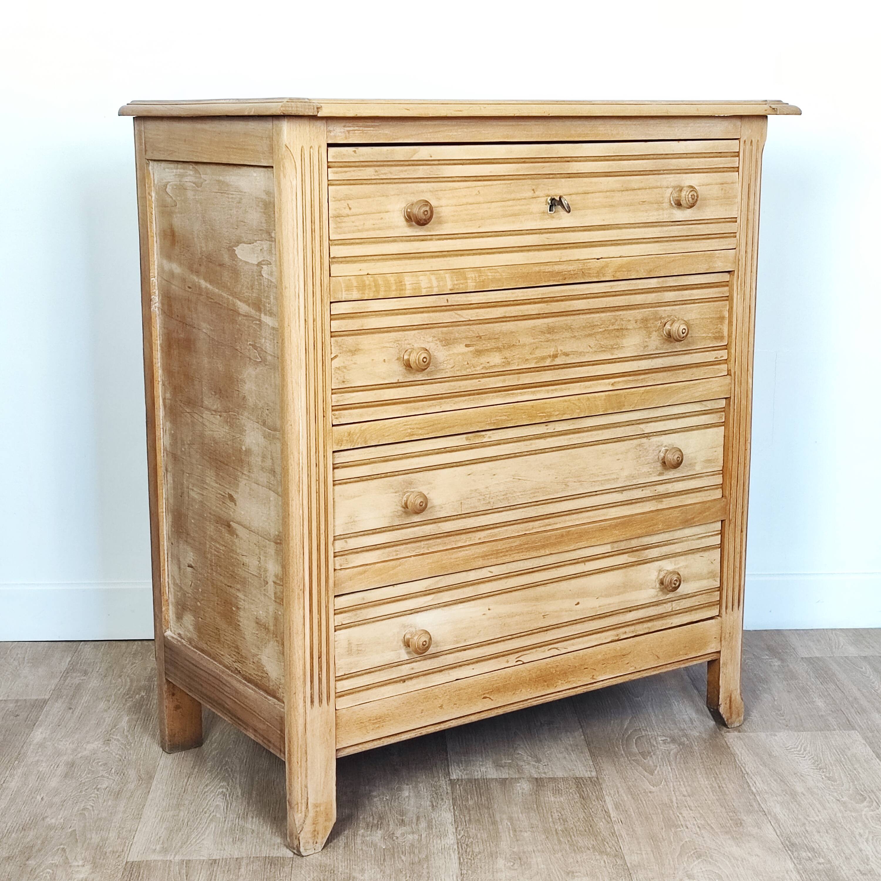 Commode Art Déco bois brut