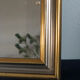 Vintage facet-cut mirror in gold and silver 1970s