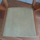 Bridge chair with armrests Scandinavian style yellow skaï