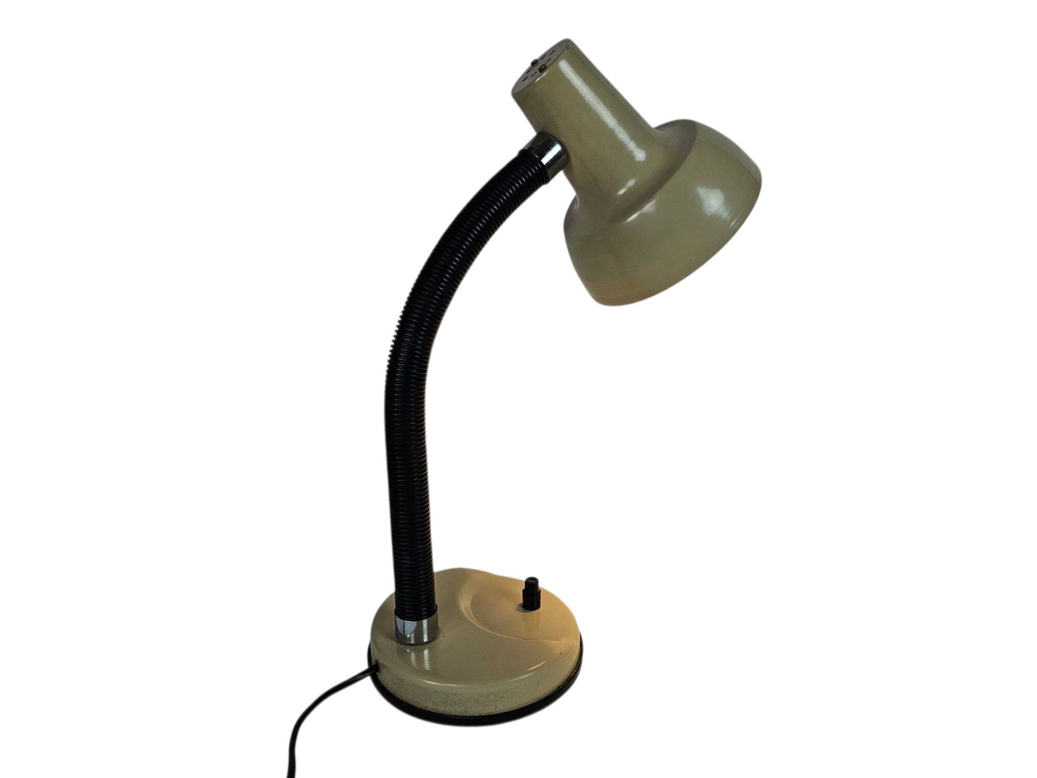 Veneta Lumi - lampe de table - 'Gooseneck' - éclairage vintage - années 70