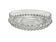 Vintage, cut crystal vide-poche from the 20th century.