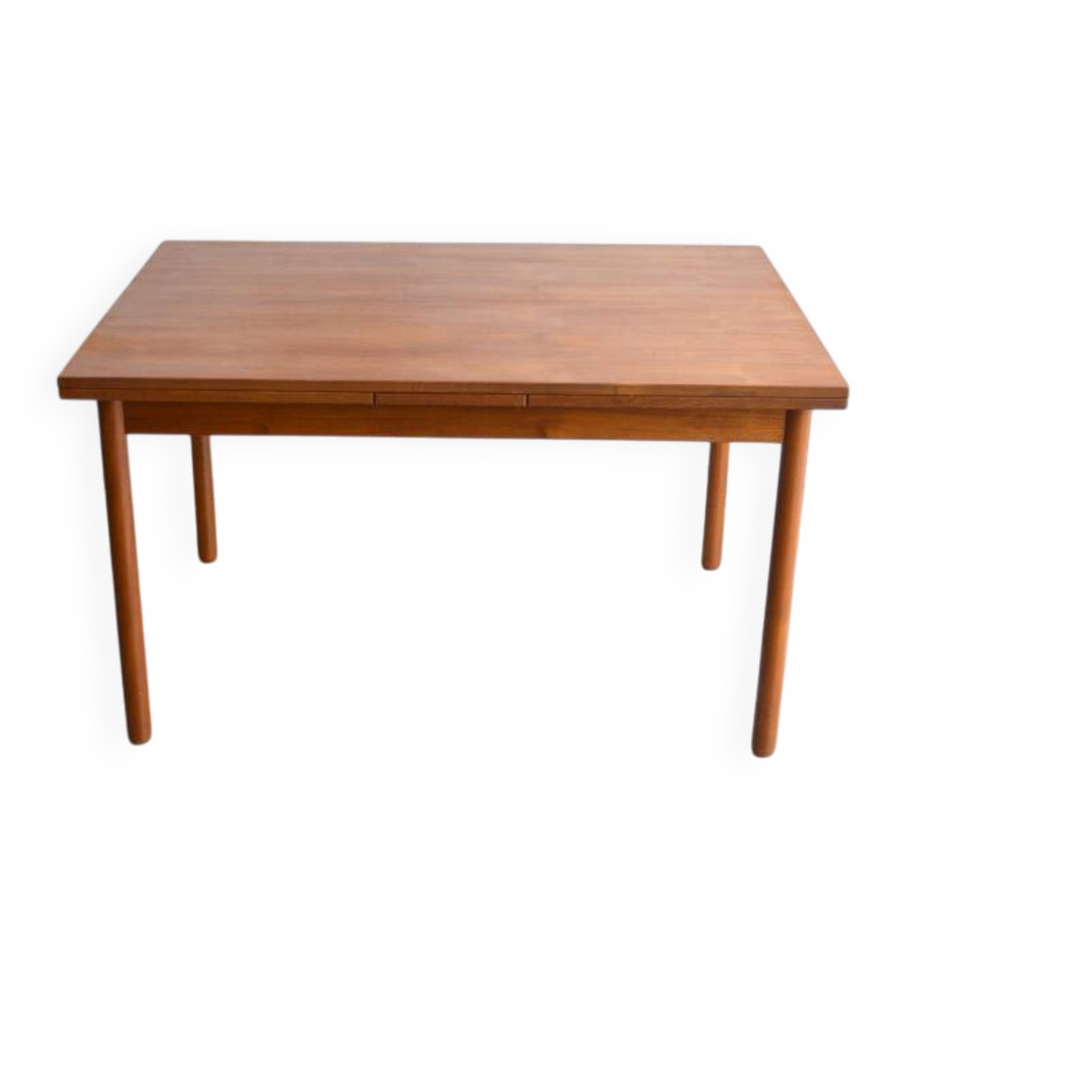 Teak table with Italian extensions 125cm
