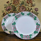 8 assiettes sarreguemines modèle turbigo assiettes anciennes