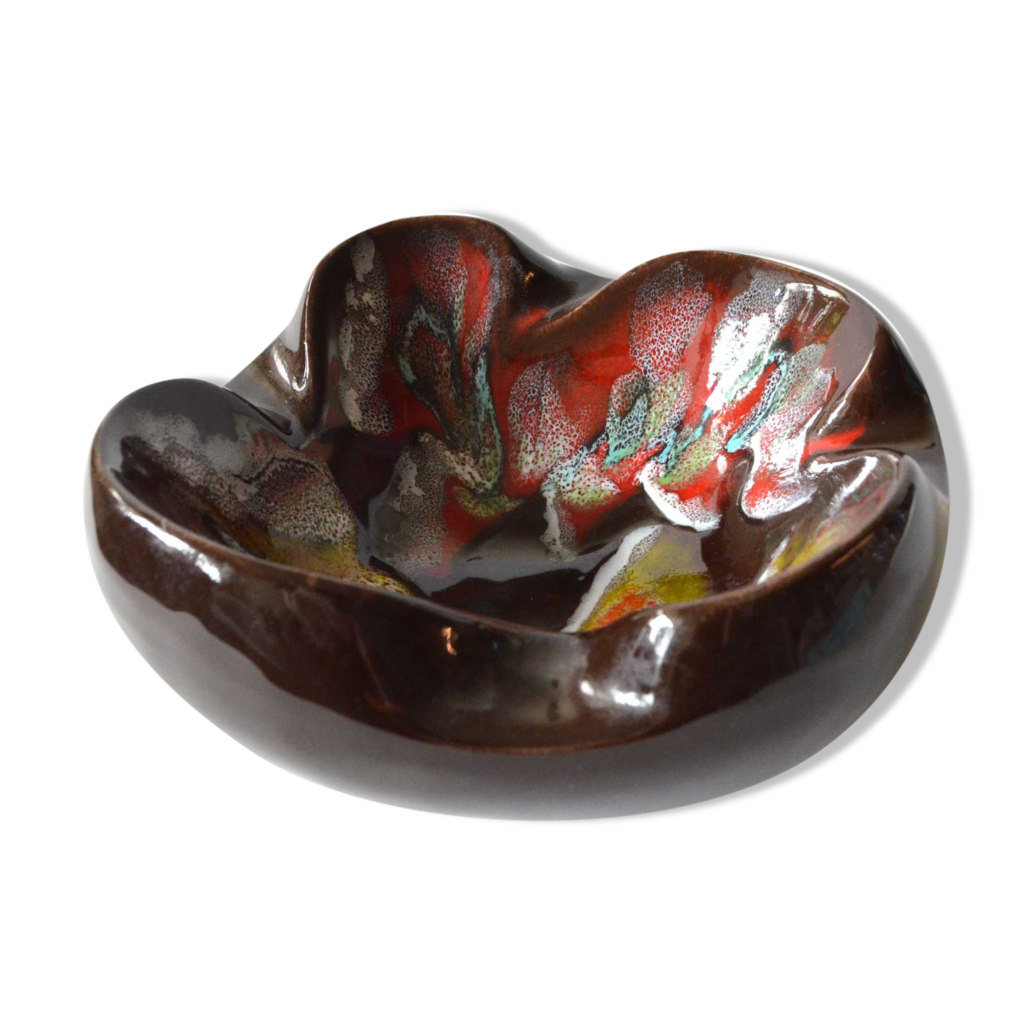 Enamelled ashtray from the 60