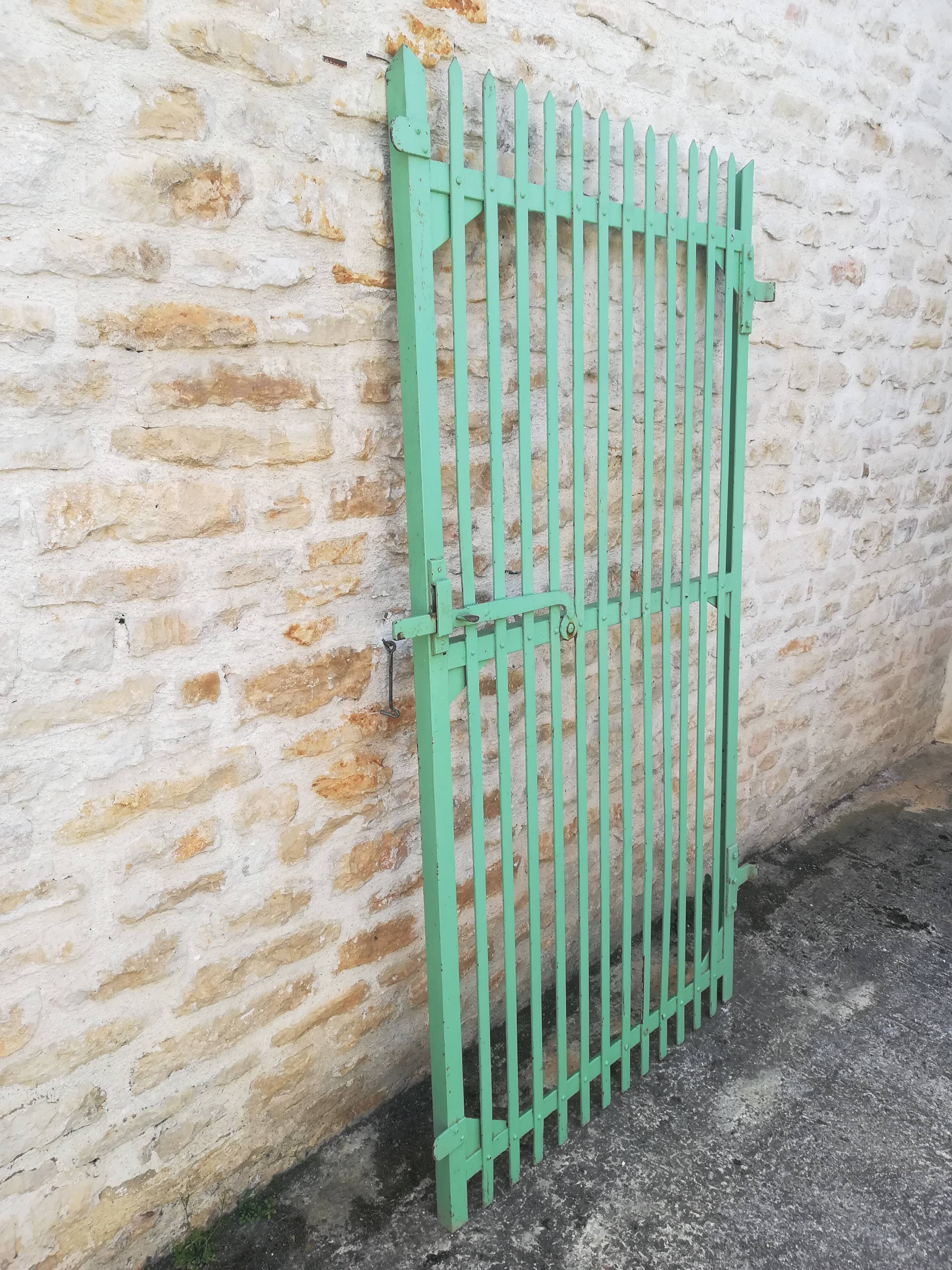 Plain riveted iron gate