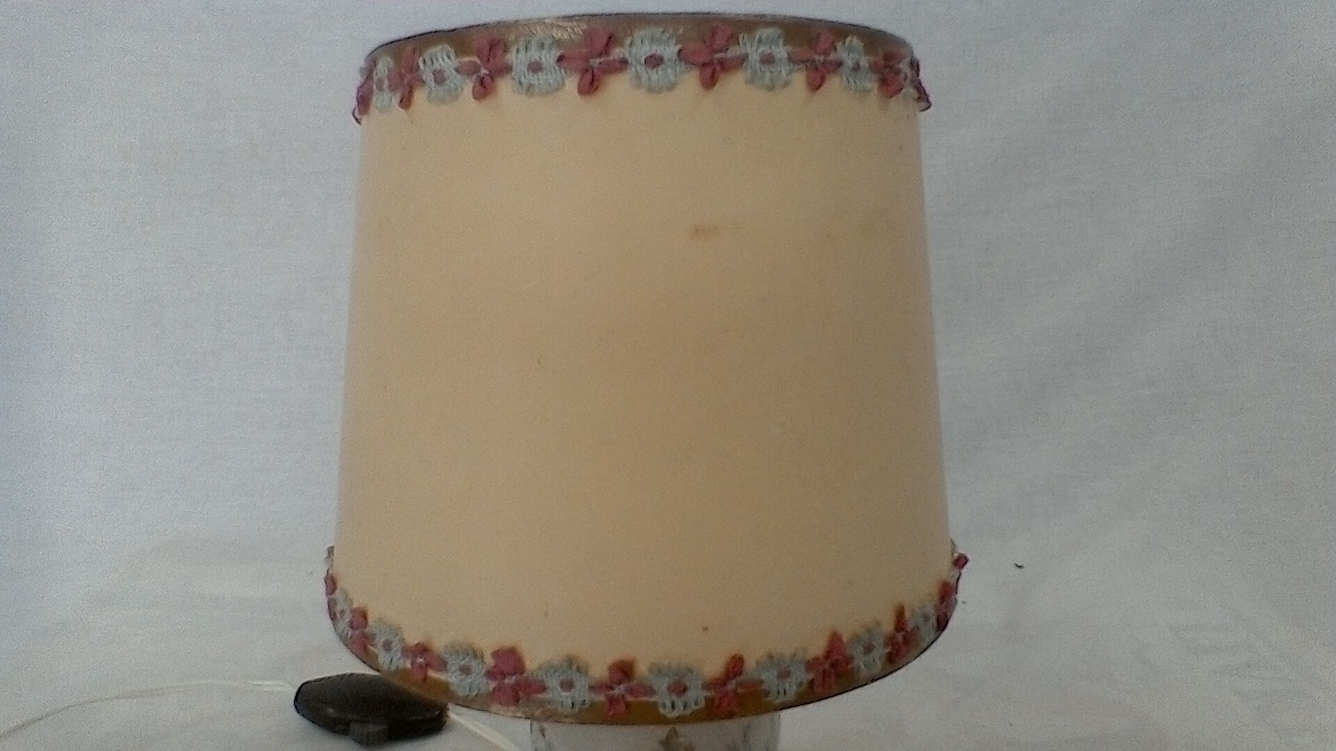 Porcelain bedside lamp, vintage