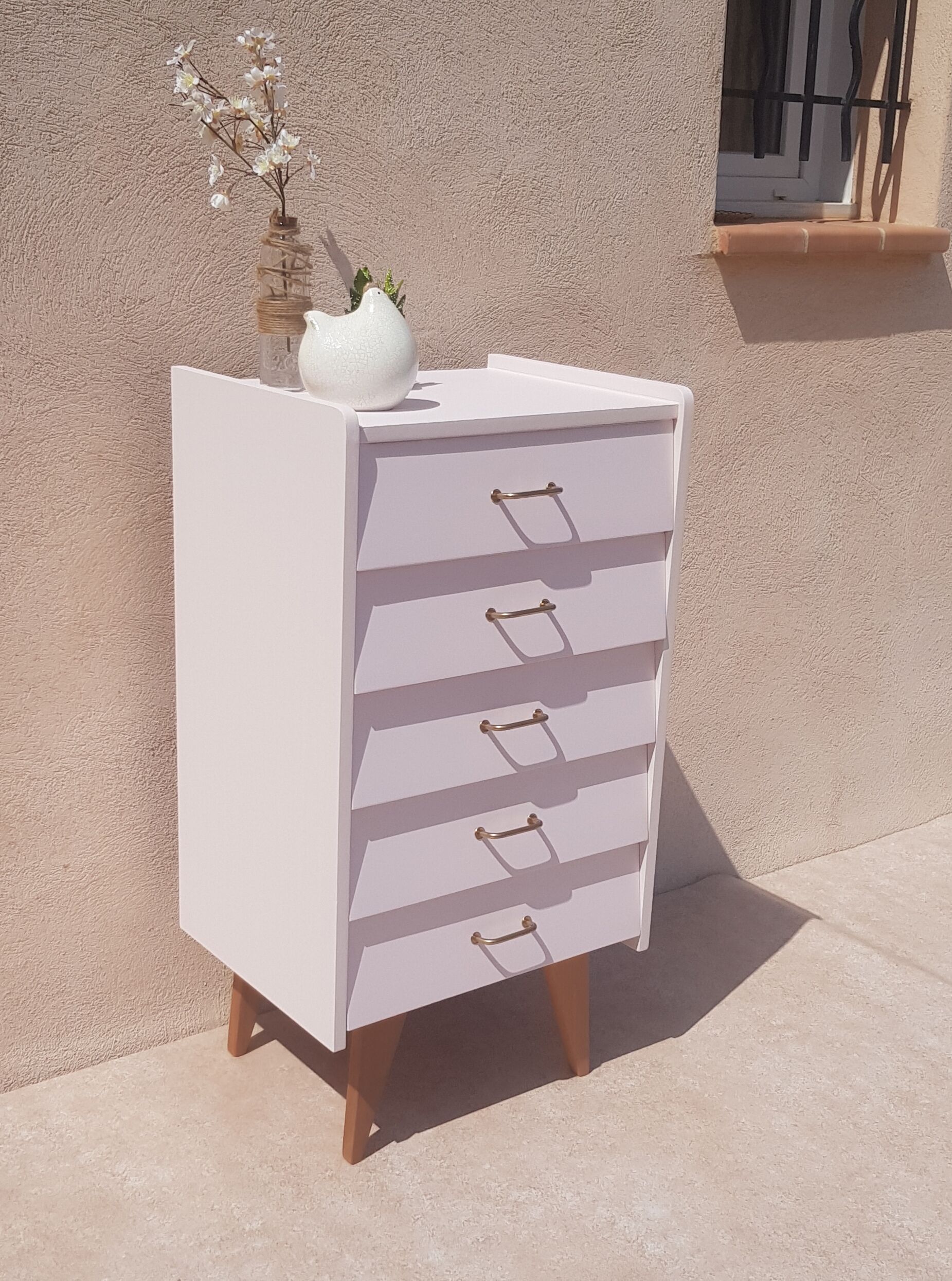 Chiffonnier vintage pieds compas