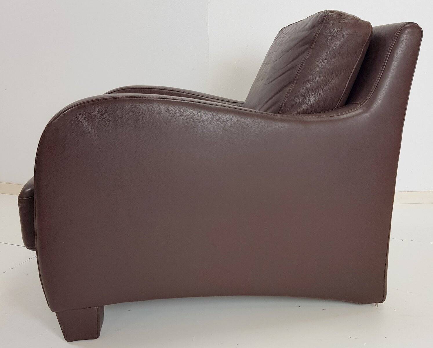 Modern Brown Leather Armchair from Musa Design, Italy, 1990s