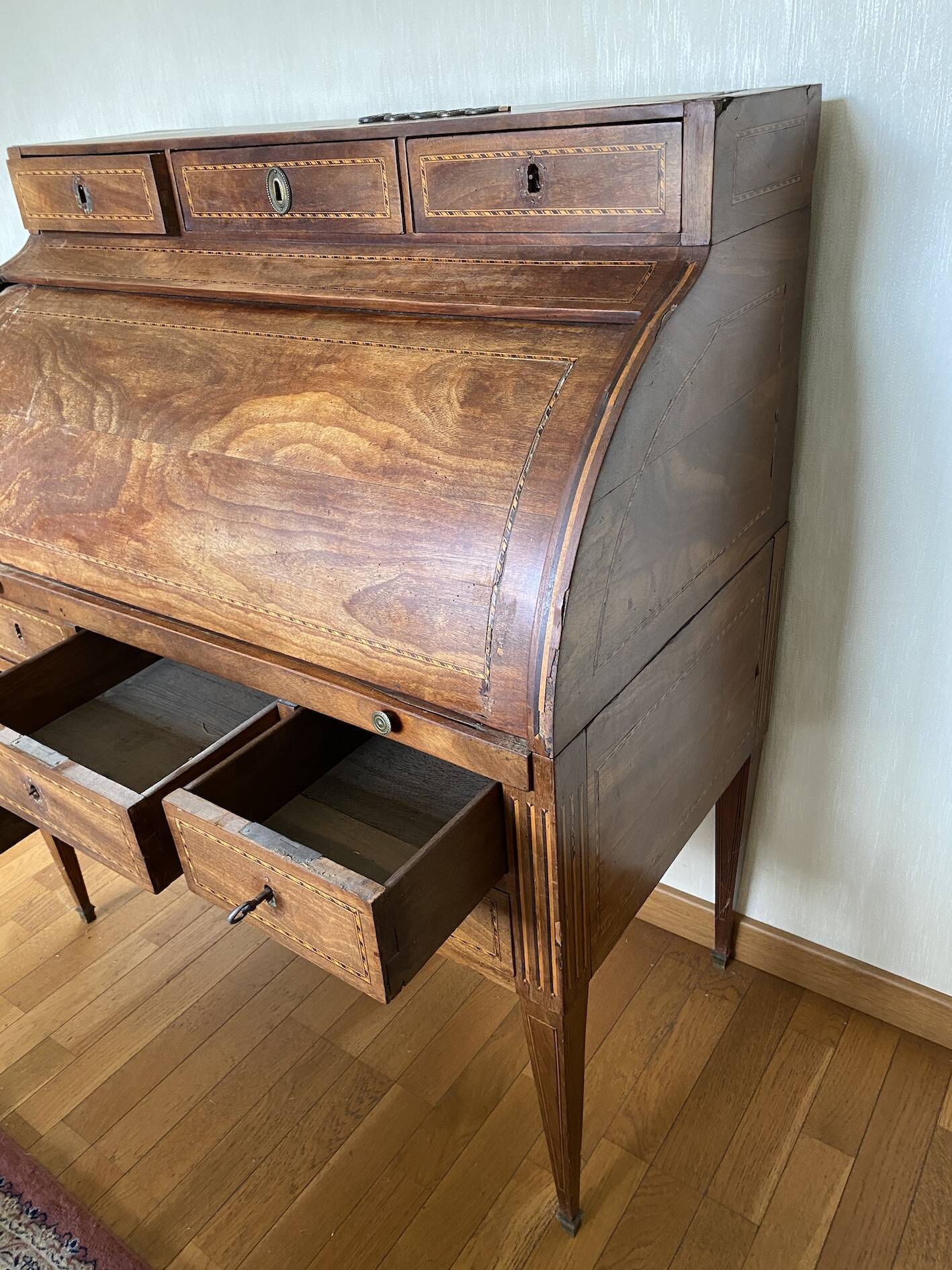 Bureau Cylindre Style Louis XVI