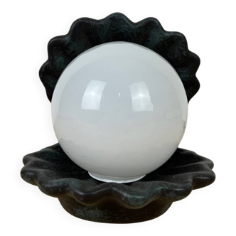 Lampe coquillage céramique vintage