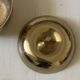 Vintage 1970s golden metal apple-shaped box