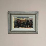 Original Swedish Oil On Panel – “Abstract Composition” By Erik Emanuelsson – Vintage & Framed – 36 × 49 Cm (14.2" × 19.3")