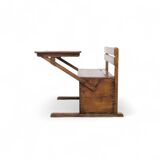Bauhaus wooden kids folding school desk, 1920s