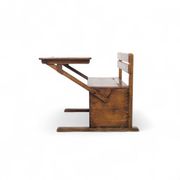 Bauhaus wooden kids folding school desk, 1920s