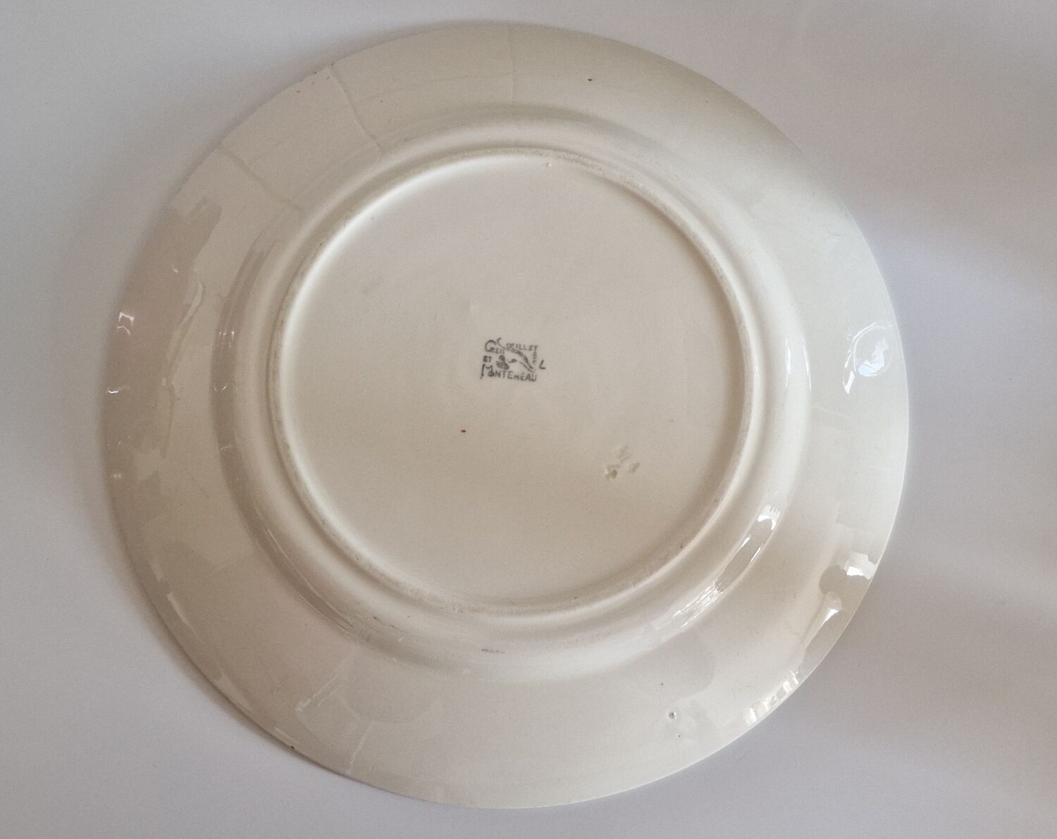 Plat Œillet Creil et Montereau période 19ème