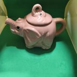 Pink porcelain elephant teapot