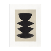 Peinture sur papier illustration abstraite datée et signée Eawy sans cadre M273