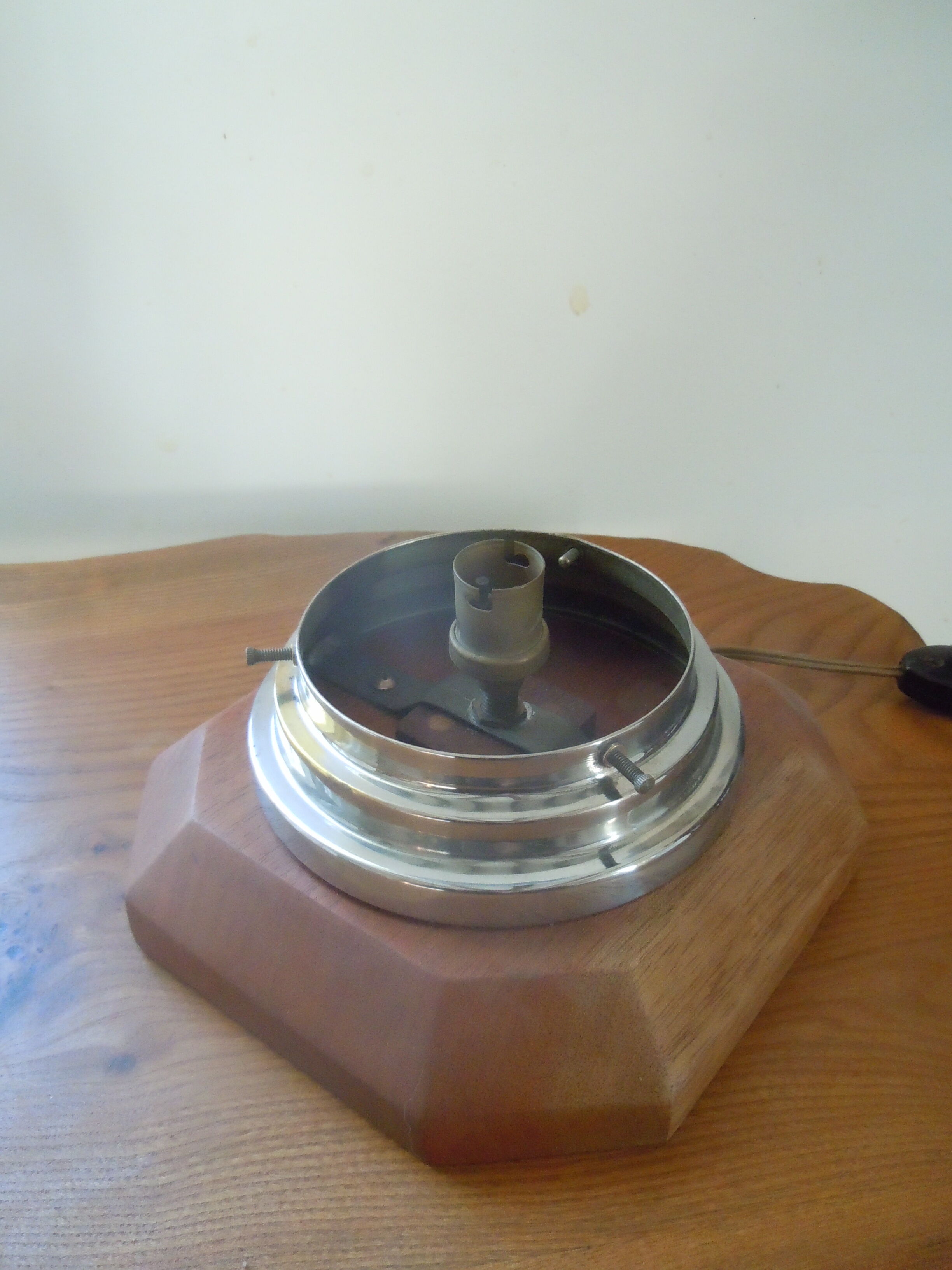 30 year old art deco glass lamp