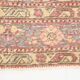 3x12 Pale Red Cream Soft Wool Vintage Runner Rug